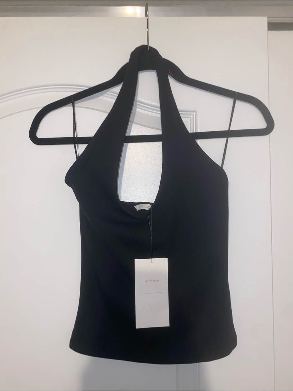 Zara Black Halter Top NWT